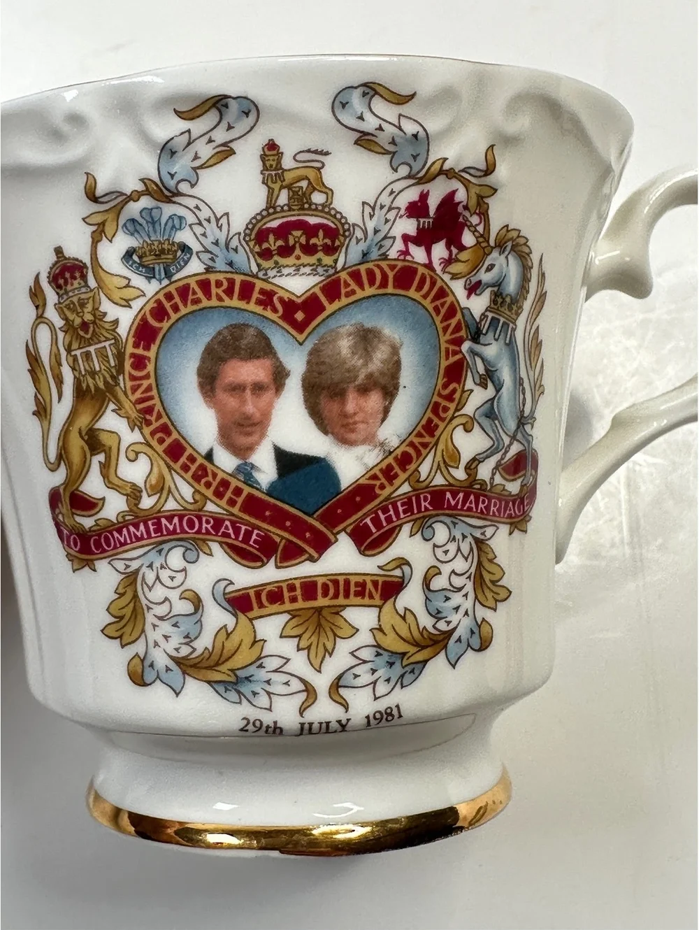 VTG 1981 Prince Charles Lady Diana Wedding Teacup Saucer Canadian Classic China